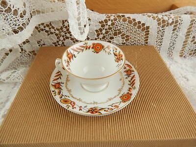 ANTICO PREZIOSO SET CAFFE’ IMPERO PORCELLANA MANIFATTURA SCHUMANN 1945 BAVARIA#