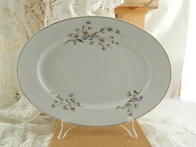 ART NOUVEAU VASSOIO PIATTO OVALE CERAMICA RICHARD GINORI NON TI SCORDAR DI ME