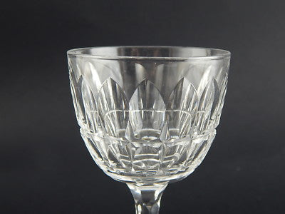 CRISTALLO SAINT LOUIS ART DECO BICCHIERE LIQUORE PORTO LAVORATO PUNTA DIAMANTE