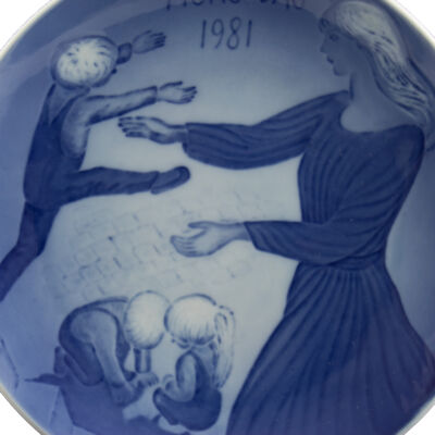ROYAL COPENHAGEN PIATTO FESTA DELLA MAMMA 1981 ORIGINALE PORCELLANA PRIMA SCELTA