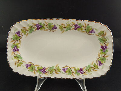 ANTICO 1939 PIATTO VASSOIO SANDWICH SEMI PORCELLANA J. & G. MEAKIN TRALCI UVA
