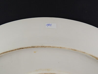 ANTICA RAVIERA VASSOIO PORCELLANA MANIFATTURA GINORI PROFILO ARANCIONE METÀ 800