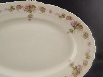 ANTICO VASSOIO PIATTO DA PORTATA PORCELLANA GINORI DOCCIA FORMA NAPOLI LIBERTY