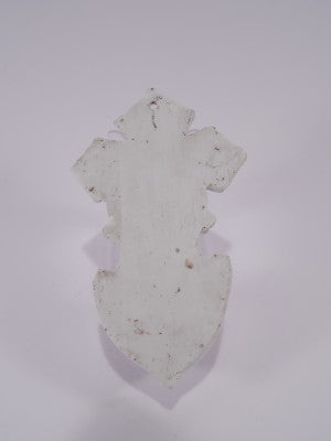 ANTICA ACQUASANTIERA PORCELLANA BISCUIT VECCHIA PARIGI VIEUX PARIS