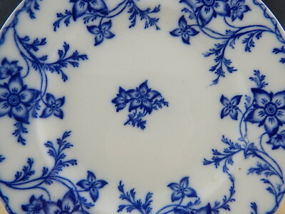 ANTICO RARO PIATTO PORCELLANA MINTON DEL1830 STAFFORDSHIRE DECORO ANEMONE #3702