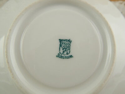 ANTICO PREZIOSO SET CAFFE’ IMPERO PORCELLANA MANIFATTURA SCHUMANN 1945 BAVARIA#