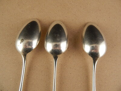 3 CUCCHIAI ARGENTATI CHRISTOFLE METAL BLANC MODELLO BAGUETTE FIDELIO PRIMO 900