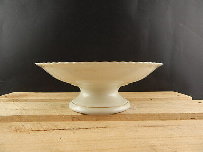 ANTICA 1950 ROCAILLE ALZATA FRUTTIERA PORCELLANA AVORIO ORO WINTERLING BAVARIA