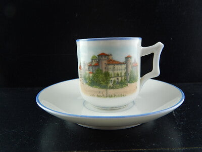 SET CAFFE' PORCELLANA RICHARD GINORI DOCCIA EXPO TORINO 1911 SERVIZIO GAZZETTA @