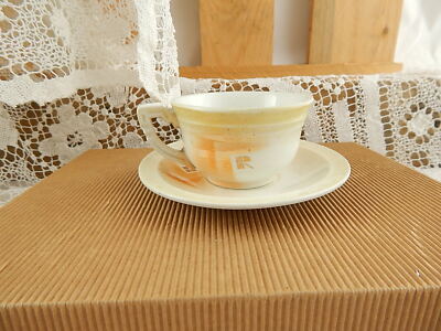 ANTICO ART DECO RARO SERVIZIO CAFFÈ’ CERAMICA LOMBARDA MARCHIO ELEFANTINO MUSEO