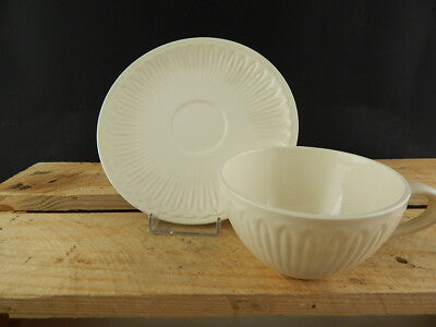 VINTAGE '50 RARA TAZZA TE' CERAMICA TERRAGLIA AVORIO SCI LAVENO ANTONIA CAMPI #