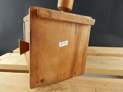 ANTICA AUTENTICA GRATTUGIA LEGNO CON MANOVELLA DA TAVOLO MADE IN ITALY