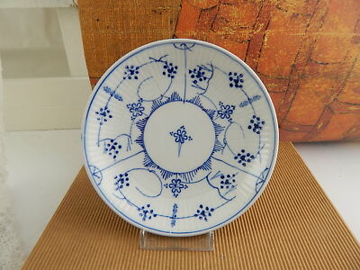 ANTICO MUSEALE PIATTO CM 14 1800 CERAMICA SARREGUEMINES BLUE FLUTED