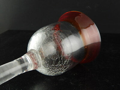 VINTAGE BICCHIERE CALICE VETRO SOFFIATO MURANO VENEZIA COLLEZIONE