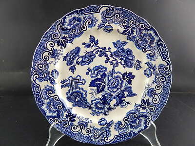 ANTICO 1938 RARO PIATTO CERAMICA RICHARD MILANO DECORO JAPON BIANCO BLU