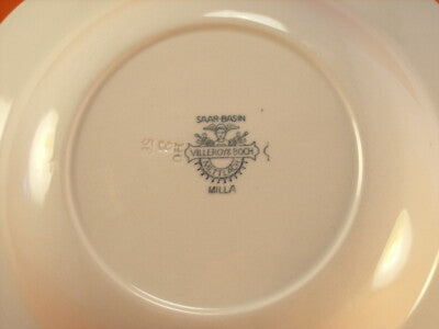 VILLEROY&BOCH METTLACH PIATTO FONDO IN PORCELLANA FINE 1800 "MILLA"