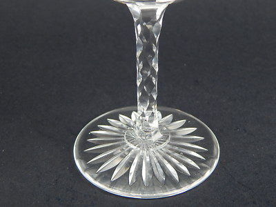 CRISTALLO SAINT LOUIS ART DECO BICCHIERE LIQUORE PORTO LAVORATO PUNTA DIAMANTE