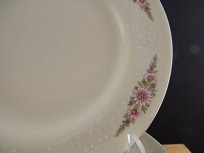 PREZIOSO VINTAGE SERVIZIO TAVOLA 10 PIATTI PIANI PORCELLANA SCHERZER BAVARIA