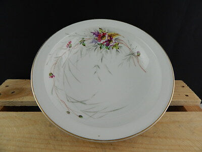 ANTICA CIOTOLA FRUTTIERA PORCELLANA GINORI METÀ 1800 DIPINTA MANO FIORI DI CAMPO