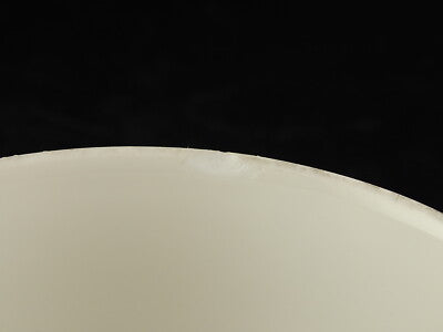 VINTAGE ORIGINALE TAZZA TÈ PORCELLANA BIANCA SMALTO BLU ARZBERG GERMANY DIFETTO