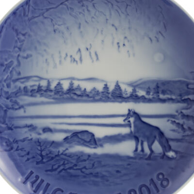 ROYAL COPENHAGEN BING&GRONDAHL PIATTO DI NATALE 2018 ORIGINALE PORCELLANA PRIMA