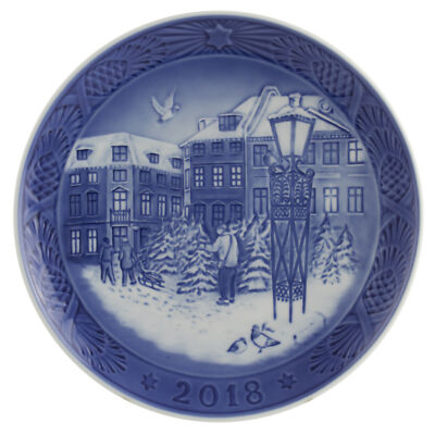 ROYAL COPENHAGEN PIATTO DI NATALE 2018 ORIGINALE CON SCATOLA PRIMA SCELTA