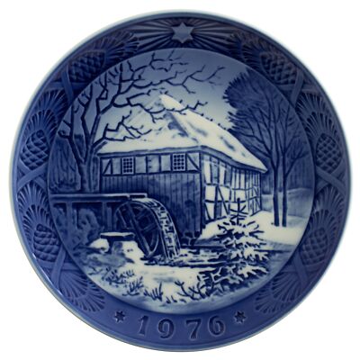 ROYAL COPENHAGEN PIATTO DI NATALE 1976 PORCELLANA COPENAGHEN ORIGINALE PRIMA SCE