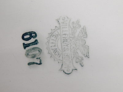 ANTICO PIATTO OVALE RAVIERA PORCELLANA CERAMICA VILLEROY&BOCH METTLACH FINE 1800