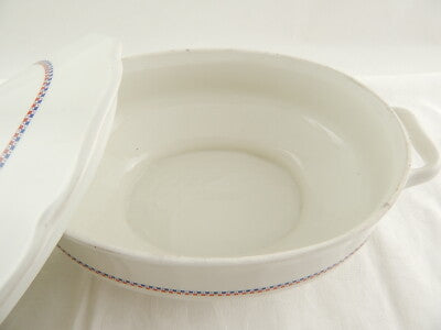 ANTICA RARA ZUPPIERA PORCELLANA ART DECO RICHARD GINORI ANNI '30 COUNTRY CHIC