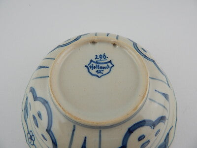 ANTICA RARA CIOTOLA PORCELLANA DI DELFT ROYAL TICHELAAR MAKKUM 1920 DIPINTA MANO