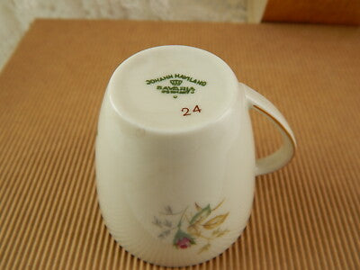 ANTICA TAZZINA CAFFÈ PORCELLANA JOHANN HAVILAND BAVARIA 1937 ROSA CANINA