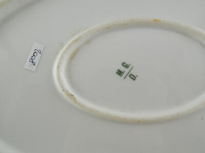 ANTICA RARA RAVIERA VASSOIO PORCELLANA MANIFATTURA GINORI DOCCIA METÀ 1800