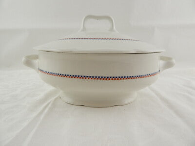 ANTICA RARA ZUPPIERA PORCELLANA ART DECO RICHARD GINORI ANNI '30 COUNTRY CHIC