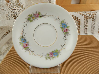 PREZIOSO RICHARD SET CAFFE' TAZZA E PIATTO CERAMICA SECONDA METÀ 800 DIPINTO