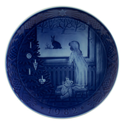 ROYAL COPENHAGEN PIATTO DI NATALE 1982 PORCELLANA COPENAGHEN ORIGINALE PRIMA SCE