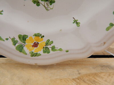 ANTICO 1946 PIATTO PIANO CERAMICA IMOLA TECNICA E DECORO SETTECENTO ITALIANO #10