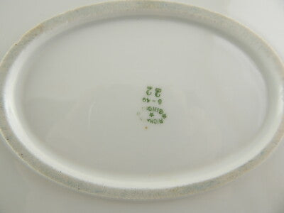 ART NOUVEAU VASSOIO PIATTO OVALE CERAMICA RICHARD GINORI NON TI SCORDAR DI ME