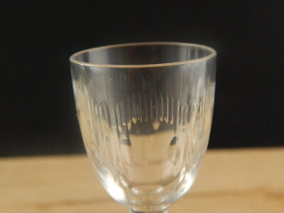 ANTICO ART NOUVEAU CRISTALLO BACCARAT MOLIERE 1916 SERVIZIO 6 CALICI ROSOLIO