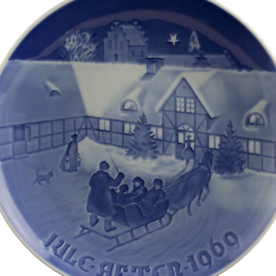 ROYAL COPENHAGEN BING&GRONDAHL PIATTO DI NATALE 1969 ORIGINALE PORCELLANA PRIMA