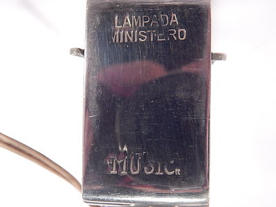 ANTICA LAMPADA PIANOFORTE MINISTERO "MUSIC" TABLE LAMP SOSTEGNO VITE