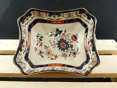 ANTICA PREZIOSA RARA LEGUMIERA PORCELLANA MASON’S WINDSOR PATTERN DIPINTA A MANO