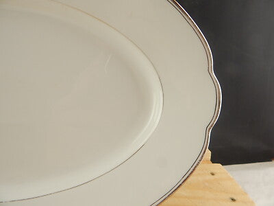 ANTICO VASSOIO PIATTO PORTATA PORCELLANA ARGENTO VOHENSTRAUSS BAVARIA SELTMANN