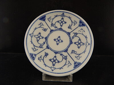 ANTICA TAZZA PORCELLANA MANIFATTURA TEDESCA KAHLA METÀ '900 BLUE FLUTED