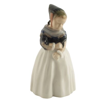 STATUINA PORCELLANA ROYAL COPENHAGEN "Ragazza di Amager" 1251 ORIGINALE PRIMA SC