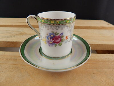 ANTICO MIX&MATCH PORCELLANA TAZZA GEORGIAN SHELLEY PIATTINO A LUSTRO COLLEZIONE