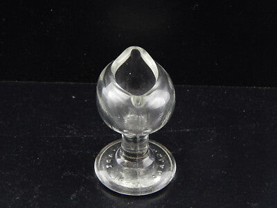 ANTICO RARO ORIGINALE BICCHIERE VETRO SPESSO SOFFIATO LAVA OCCHIO