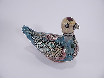 ANTICA PERSIA AUTENTICA STATUINA IN CERAMICA SMALTATA DECORATA A MANO COLLEZIONE