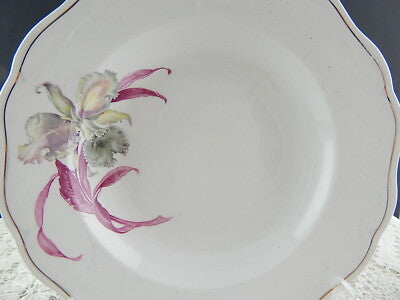 ART NOUVEAU IRIS ANTICO PIATTO FONDO CERAMICA REVELLI LAVENO COLLEZIONE ITALY