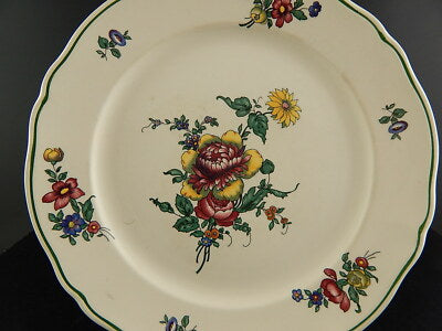 VINTAGE RARO PIATTO CERAMICA VECCHIA STRASBURGO VILLEROY&BOCH METTLACH