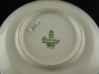 VINTAGE TAZZA CAFFE' PORCELLANA WINTERLING BAVARIA 1979 DIPINTA E FIRMATA #5288